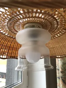 Люстра с Абажуром из Соломки