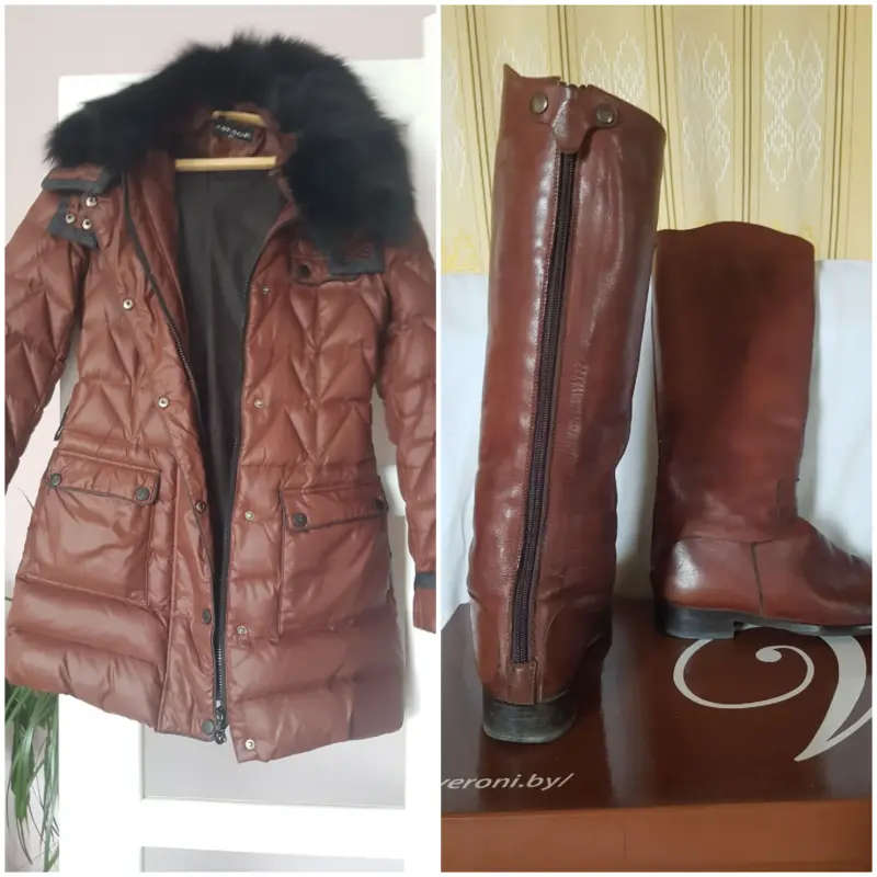 Пуховик фирмы ,,SAVAGE,,+сапоги осенние итал. Roberto Venuti,