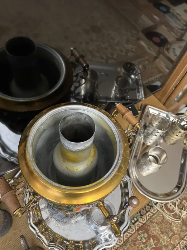 Самовар комбинированный . Подстаканник