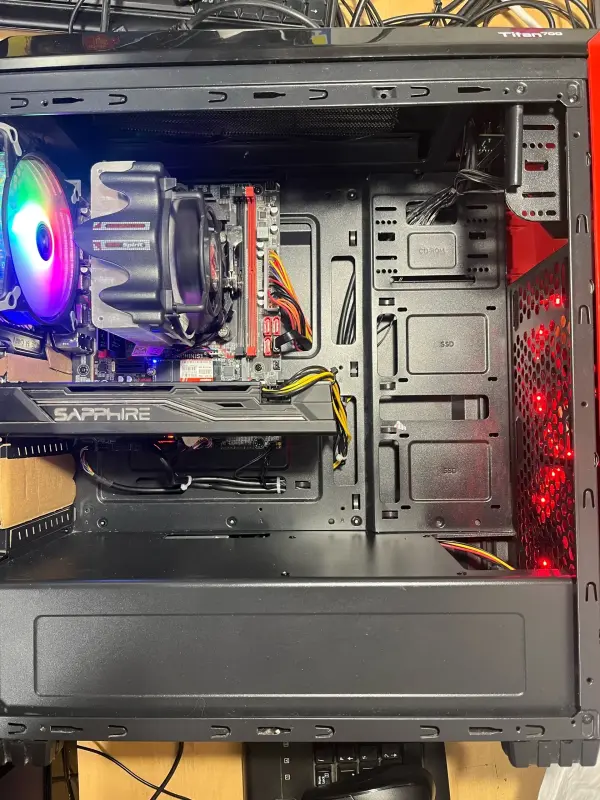 PC игровой компьютер 12 ядерный /RAM 16GB/1Tb/SSD/RX 580 8Gb