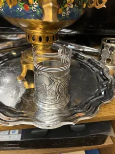 Самовар комбинированный . Подстаканник