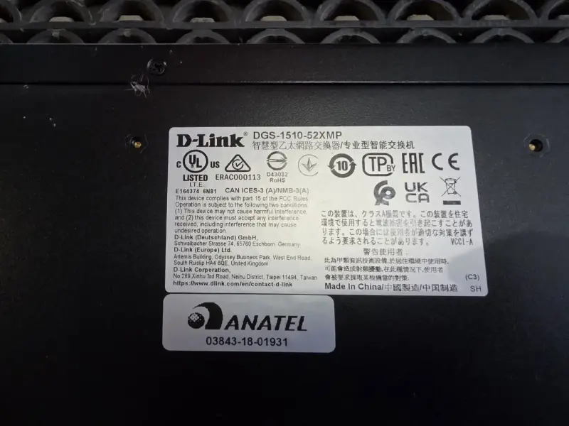Управляемый коммутатор уровня 2+ D-Link DGS-1510-52XMP/A1A