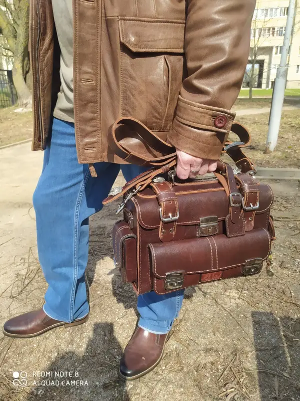 брутальная сумка.кожа гарантия.