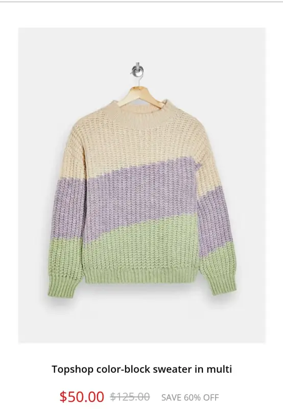TOPSHOP Oversized Свитер