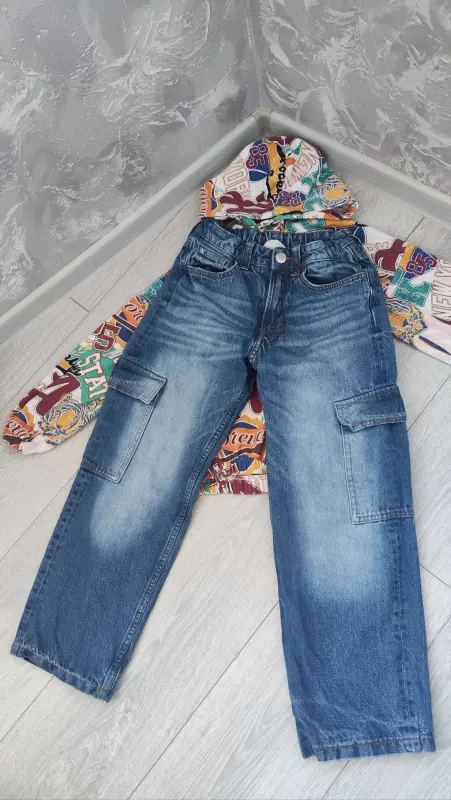 Джинсы H&M / Худи Next