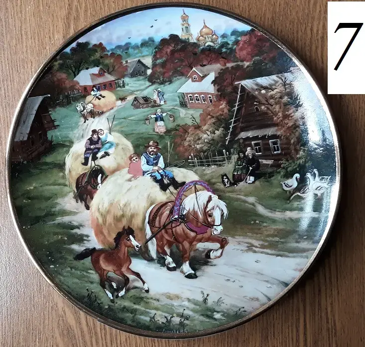 Тарелки фарфоровые декоративные интерьерные МФЗ (СССР). Часть 2 из 2-х