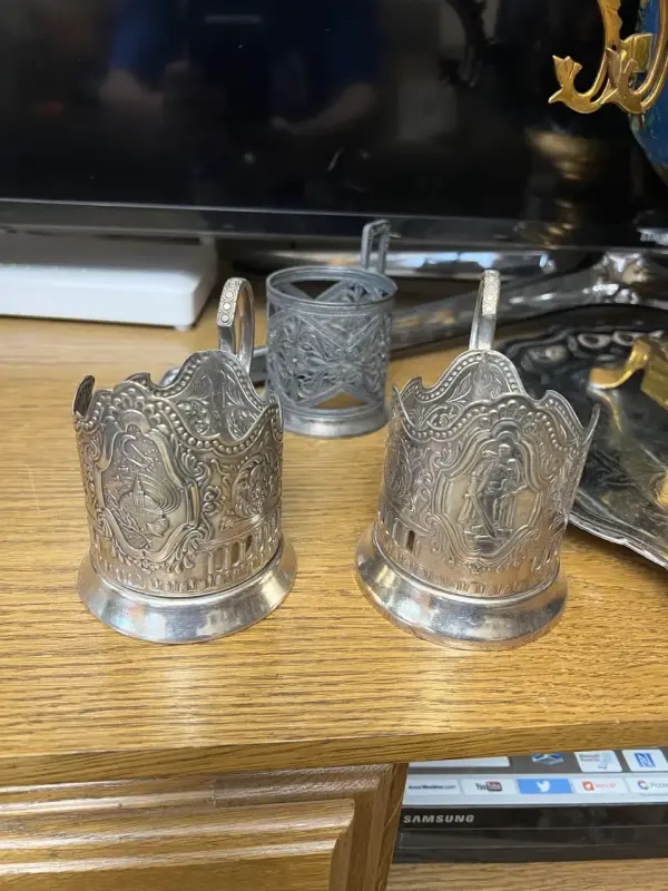 Самовар комбинированный . Подстаканник