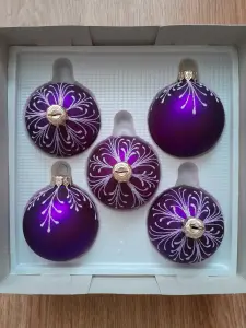 Игрушки шары елочные стеклянные