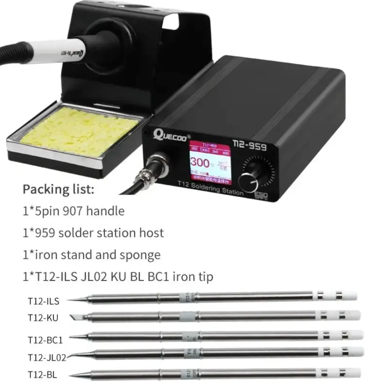 Паяльная станция Quecoo T12-959 V5.1 220V 75W