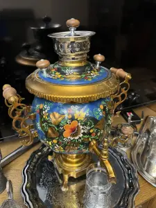 Самовар комбинированный . Подстаканник
