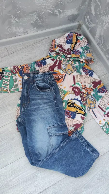 Джинсы H&M / Худи Next
