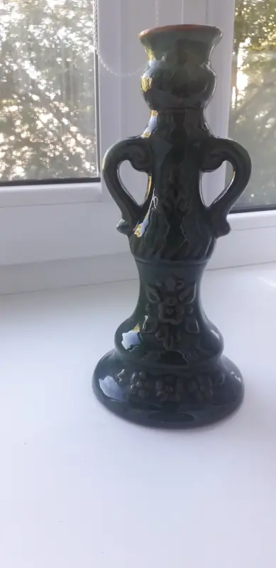 подсвечник обливная керамика СССР