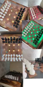 Шахматы из эпоксидной смолы