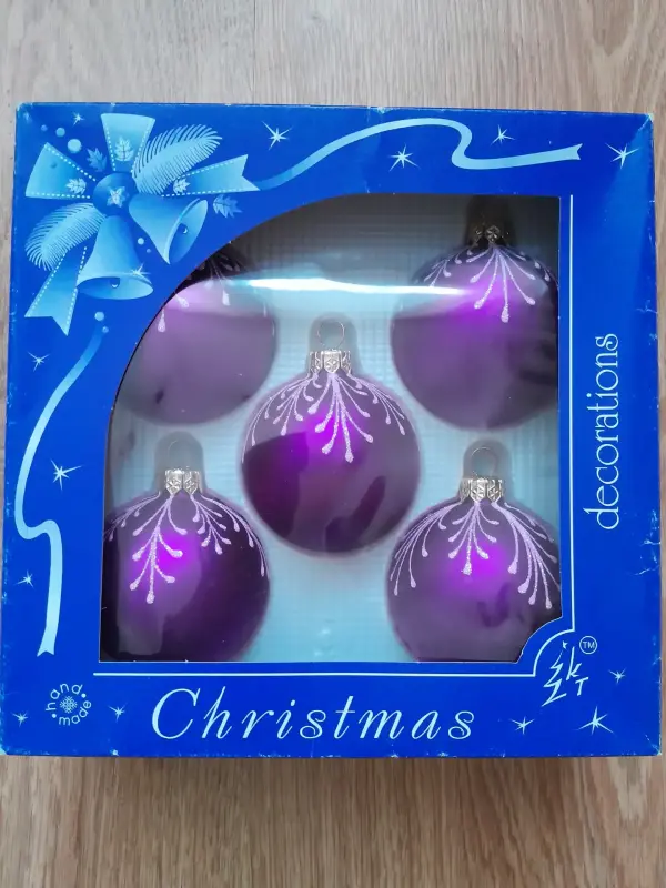 Игрушки шары елочные стеклянные