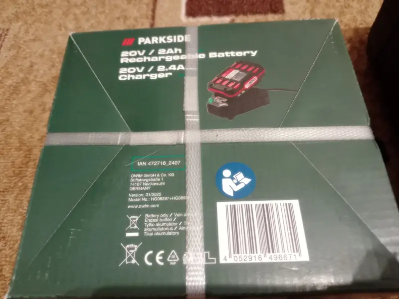 Шуруповёрт дрель Parkside Germany original новый