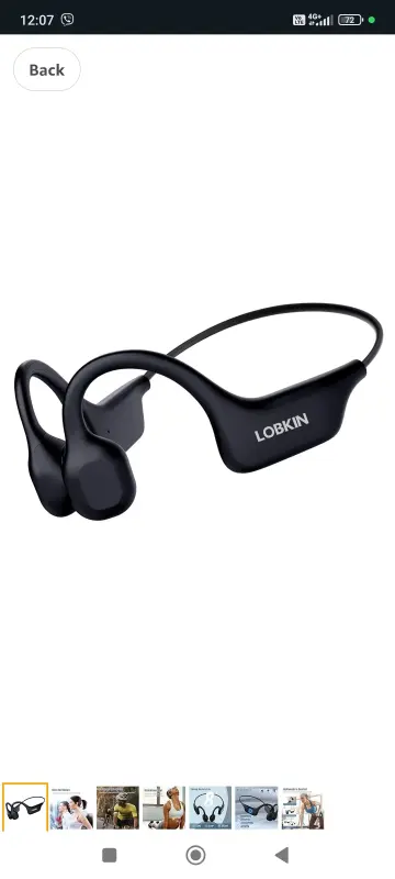 Наушники LOBKIN с костной проводимостью, Bluetooth 5.3, наушники с костной проводимостью и микрофоном,