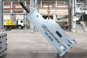Аренда гидромолота Profbreaker на базе экскаватора TVEX EK-14-20