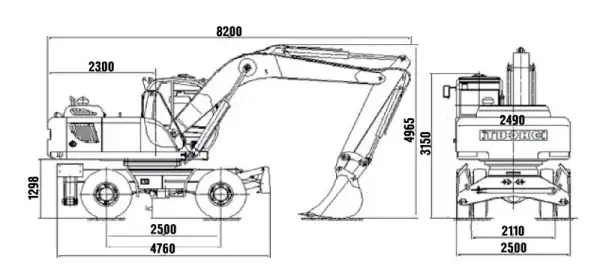 Аренда экскаватора TVEX ЕК-14-20