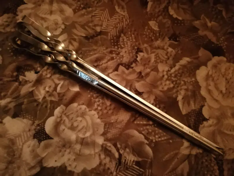 Мангал из 3 мм нержавейки с шампурами