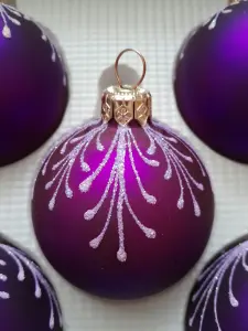 Игрушки шары елочные стеклянные