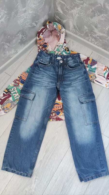Джинсы H&M / Худи Next