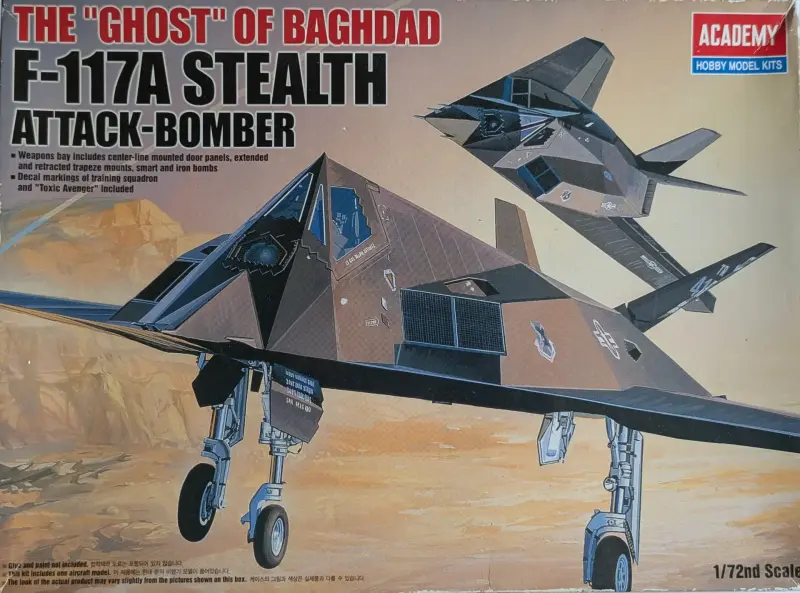 Сборная модель самолета F-117 1:72 ACADEMY