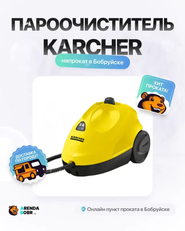 Прокат пароочистителя Karcher в Бобруйске
