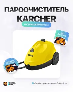 Прокат пароочистителя Karcher в Бобруйске
