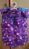 Куртка-жилетка фиолетовая в звезды на флисе на девочку, на 6-8лет, б.у