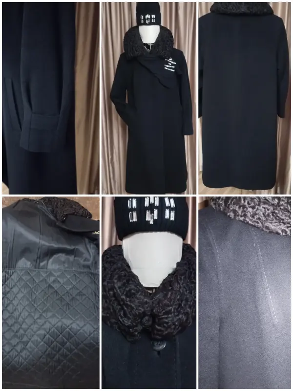 Шуба натур.мех каракуль р-р 46-48+Подарок