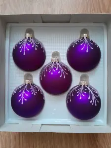 Игрушки шары елочные стеклянные