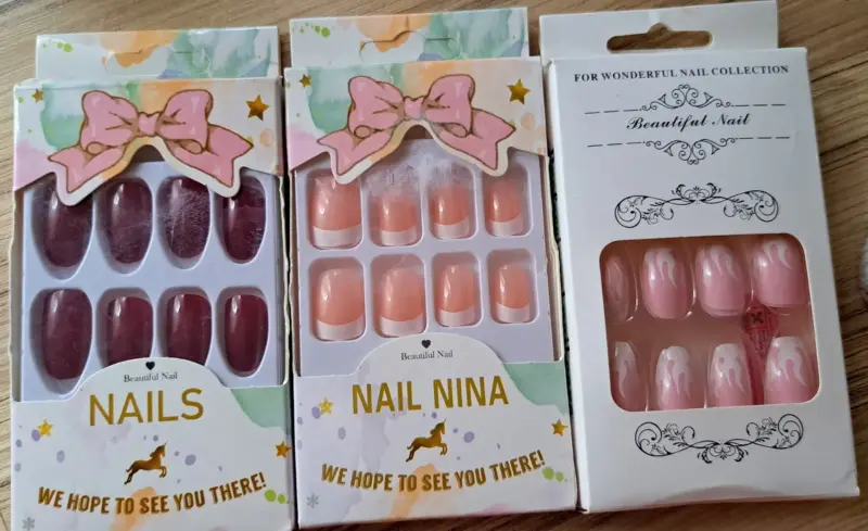 Накладные ногти, новые, 3 упаковки