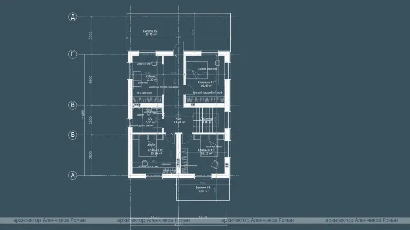 услуги архитектора в Пуховическом районе (Новопольский с/с), заказать проект двухэтажного дома