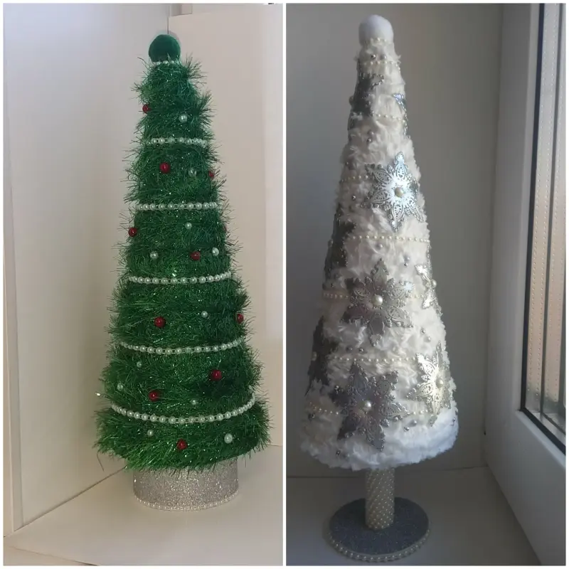 Новогодние елочки ручной работы