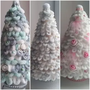 Новогодние елочки ручной работы