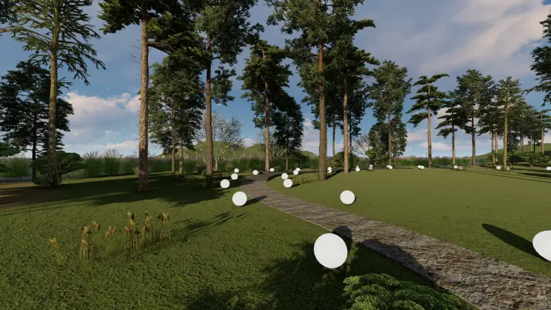 проект дорожек, ландшафтный архитектор