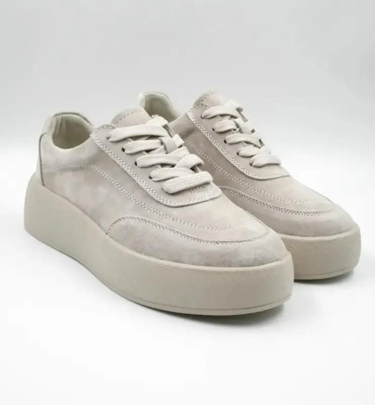 Кеды ботинки, натуральная замша