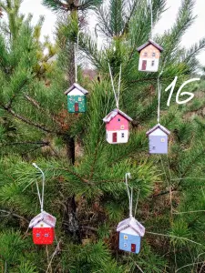 Домики ручной работы, новогодний декор