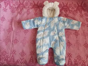 Теплый зимний комбинезон 68 размера