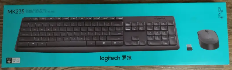Клавиатура + мышь Logitech MK235 Wireless Combo