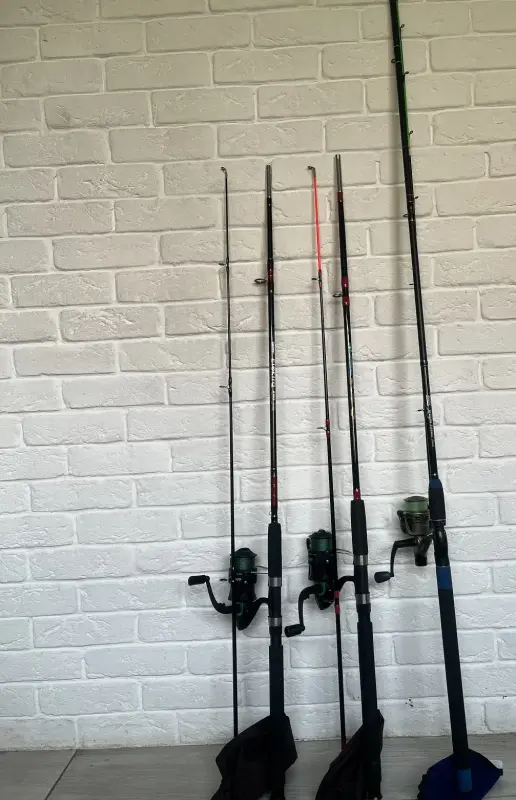 4 удилища +  4 катушки  +  чехол