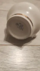 Сливочник фарфоровый, позолота, винтаж, молочник , довбыш, ссср