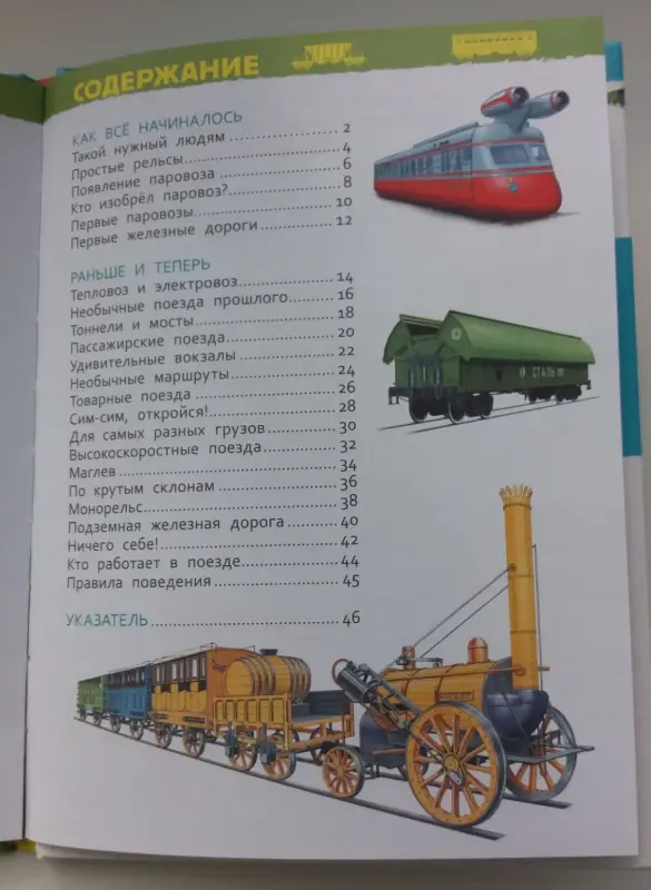 «Поезда» Энциклопедия для детского сада