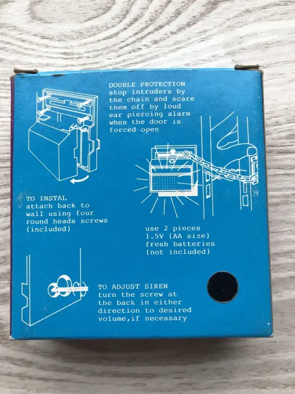 Цепочка Дверная с Сигнализацией Новая