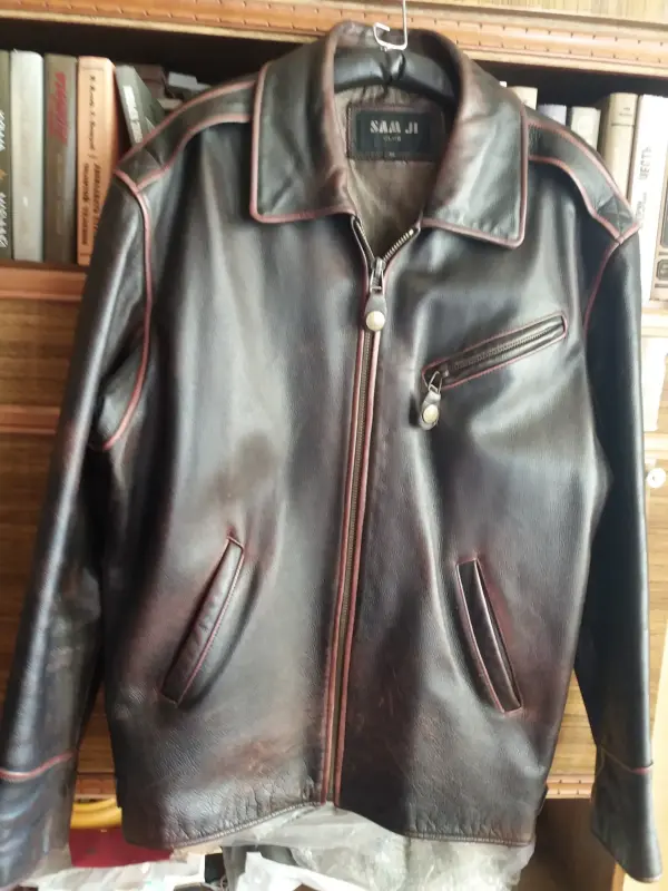 Куртка кожаная мужская