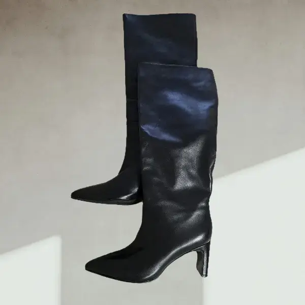 Сапоги деми, кожа