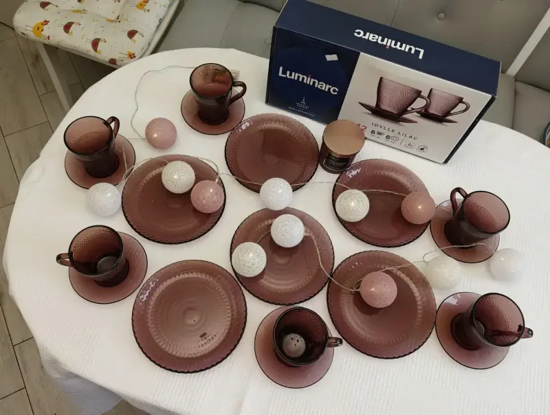 Чайный набор Luminarc / десертные тарелки Luminarc