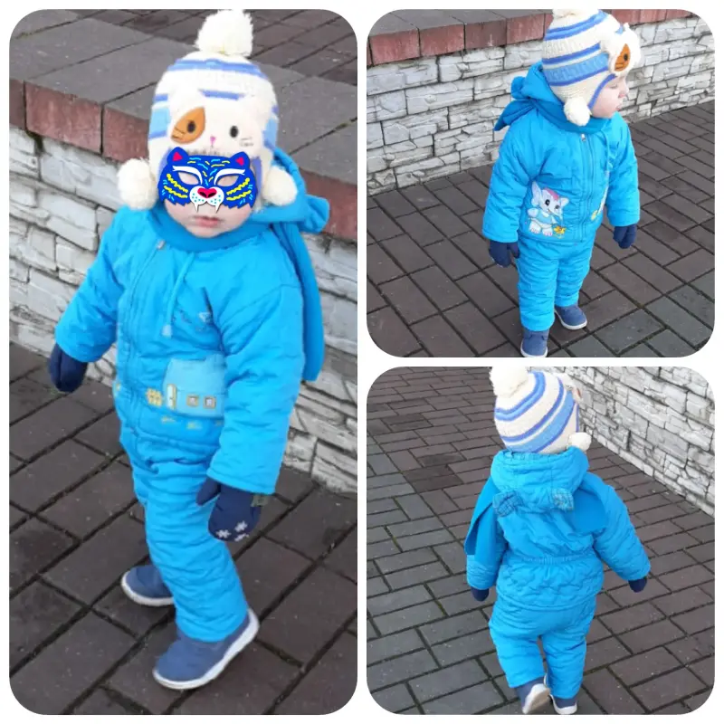 Деми комбез на 6м - 1.5г +шапка в ПОДАРОК