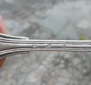 Вилка Мельхиор посеребрённый