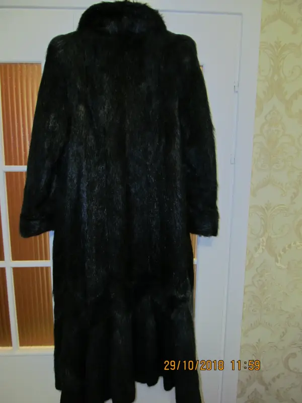 Шуба женская, мех нутрия, размер 50
